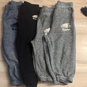 Roots Kids Sweatpants - Blue, Black, and Gray